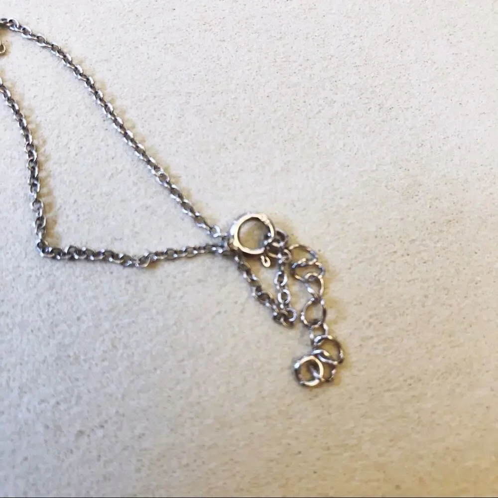 Sterling Silver Multi Crystals Flowers Necklace